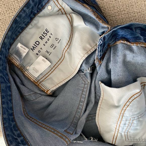 Lucky Brand Mid Rise Boy Short, Fog, 33 - Picture 3 of 7